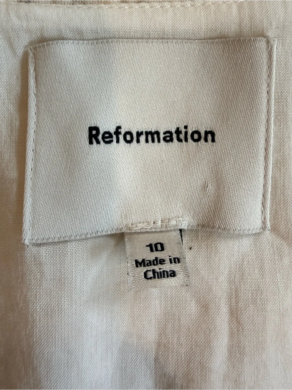 Reformation White Label Detail Cropped Blouse - Picture 10 of 12